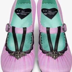 Hot Chocolate Design Pink Bat Accent Heels
